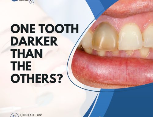 Why Does One Tooth Look Darker Than the Others?
